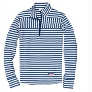 NWT Vineyard Vines Relaxed Stripe Zip Pullover
